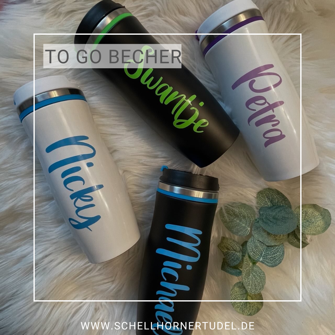 Personalisierter To-Go-Becher mit Namen