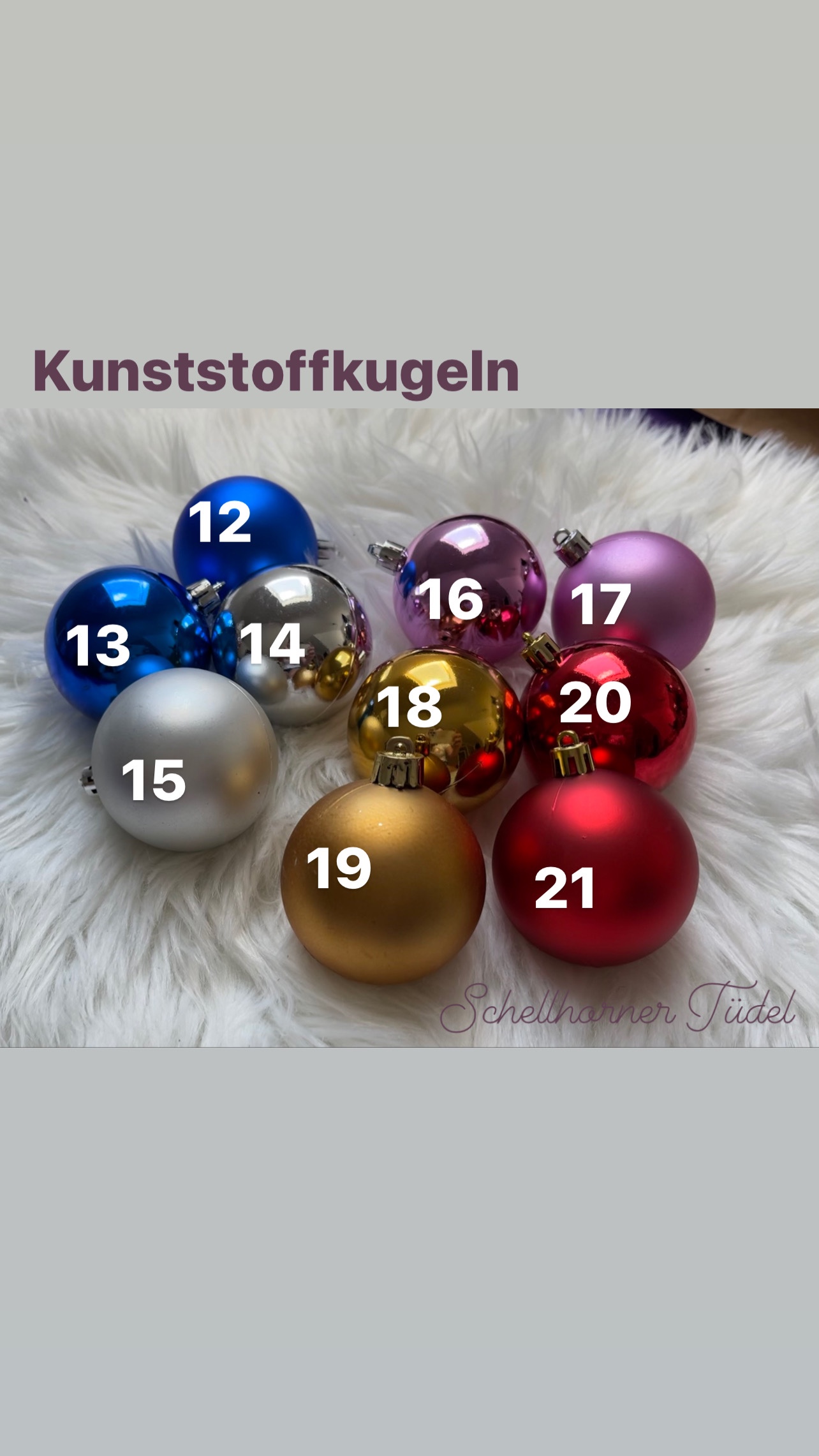 Personalisierte Weihnachtskugel aus Kunststoff – Bild 6
