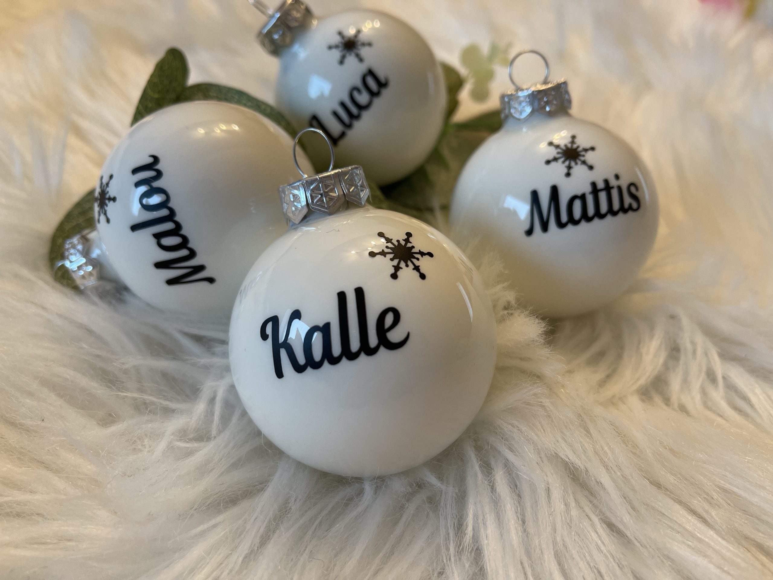 Personalisierte Weihnachtskugel aus Glas Ø 6 cm – Bild 9