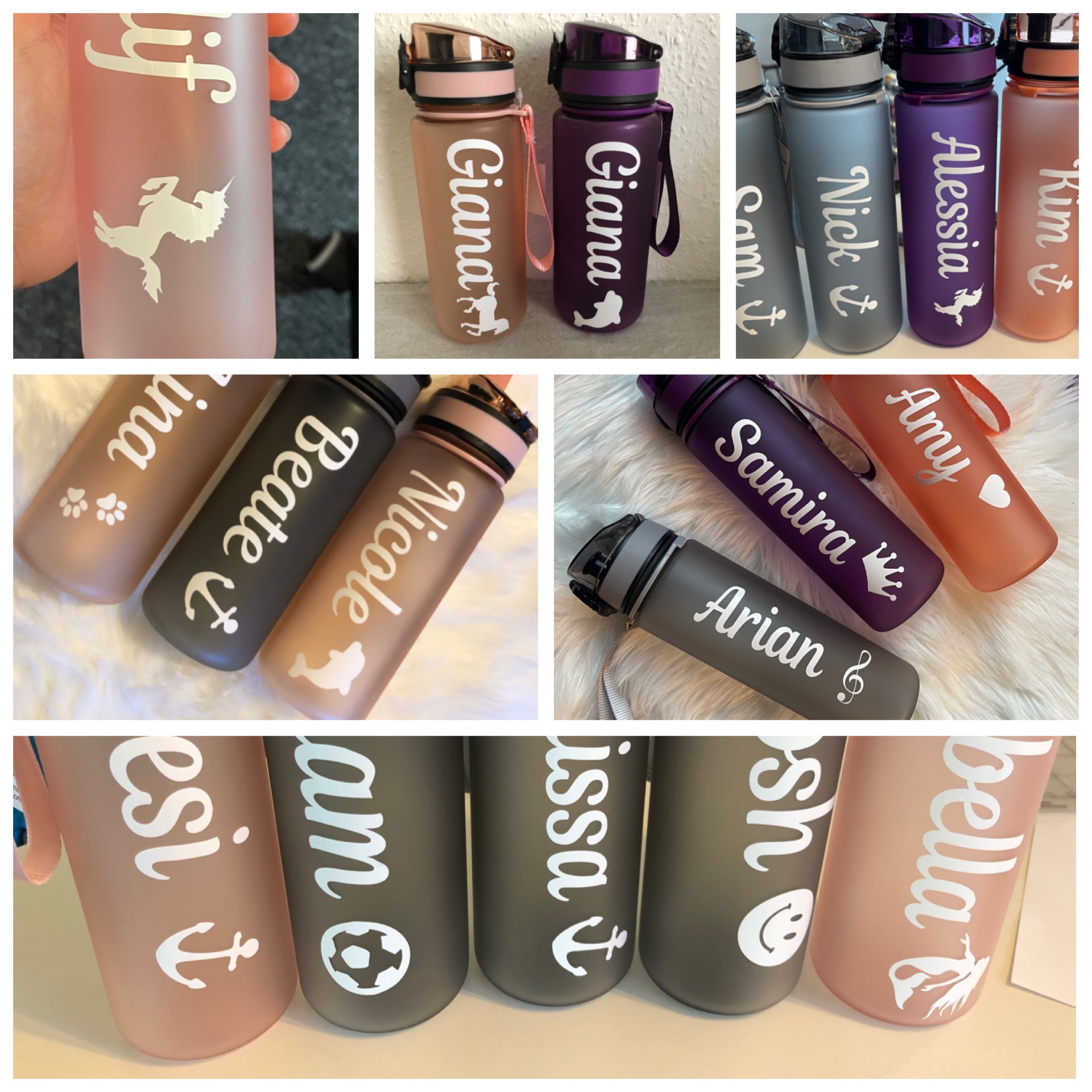 Personalisierte Trinkflasche 500 ml mit Namen – Bild 2