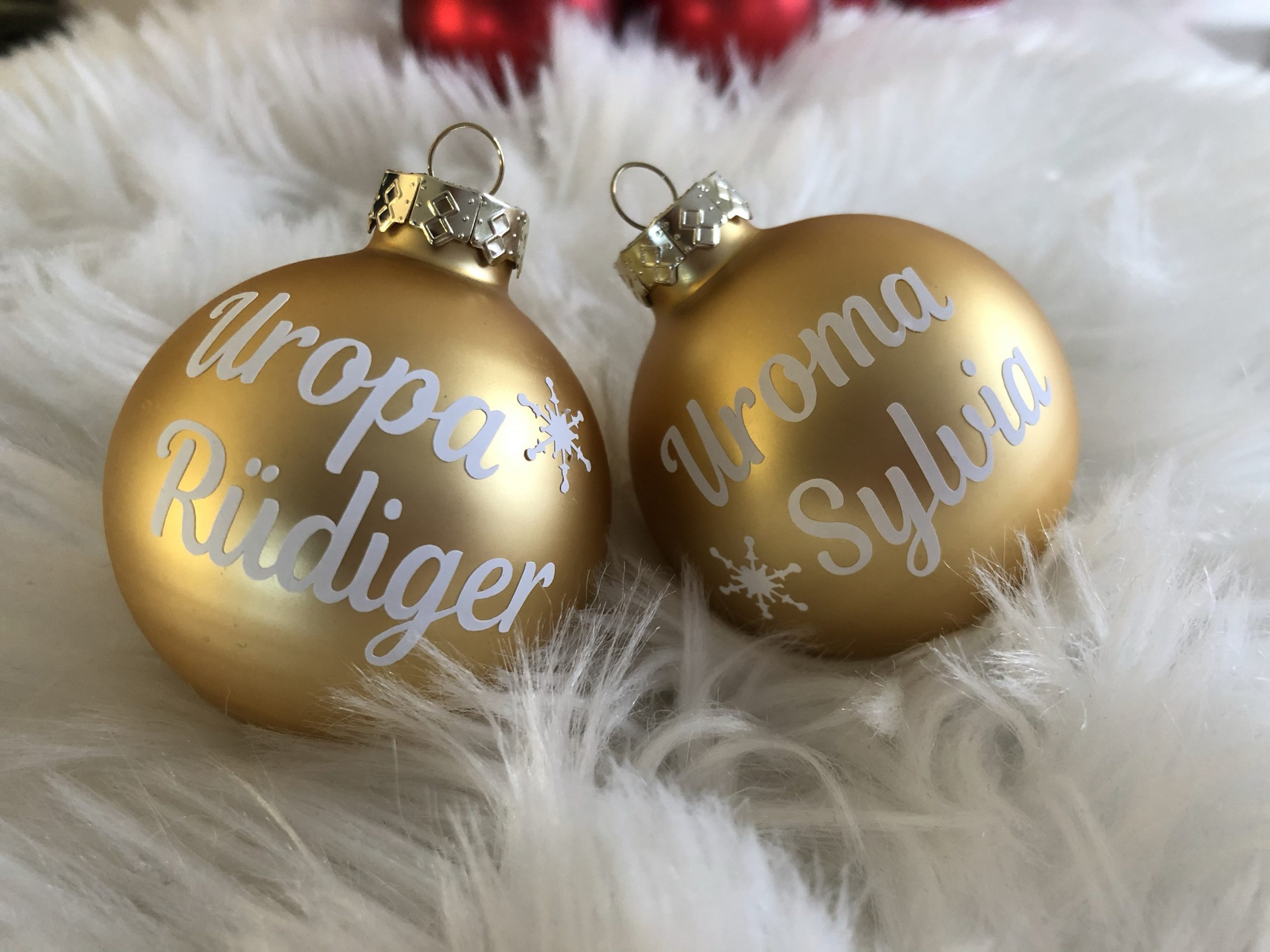 Personalisierte Weihnachtskugel aus Glas Ø 6 cm – Bild 4